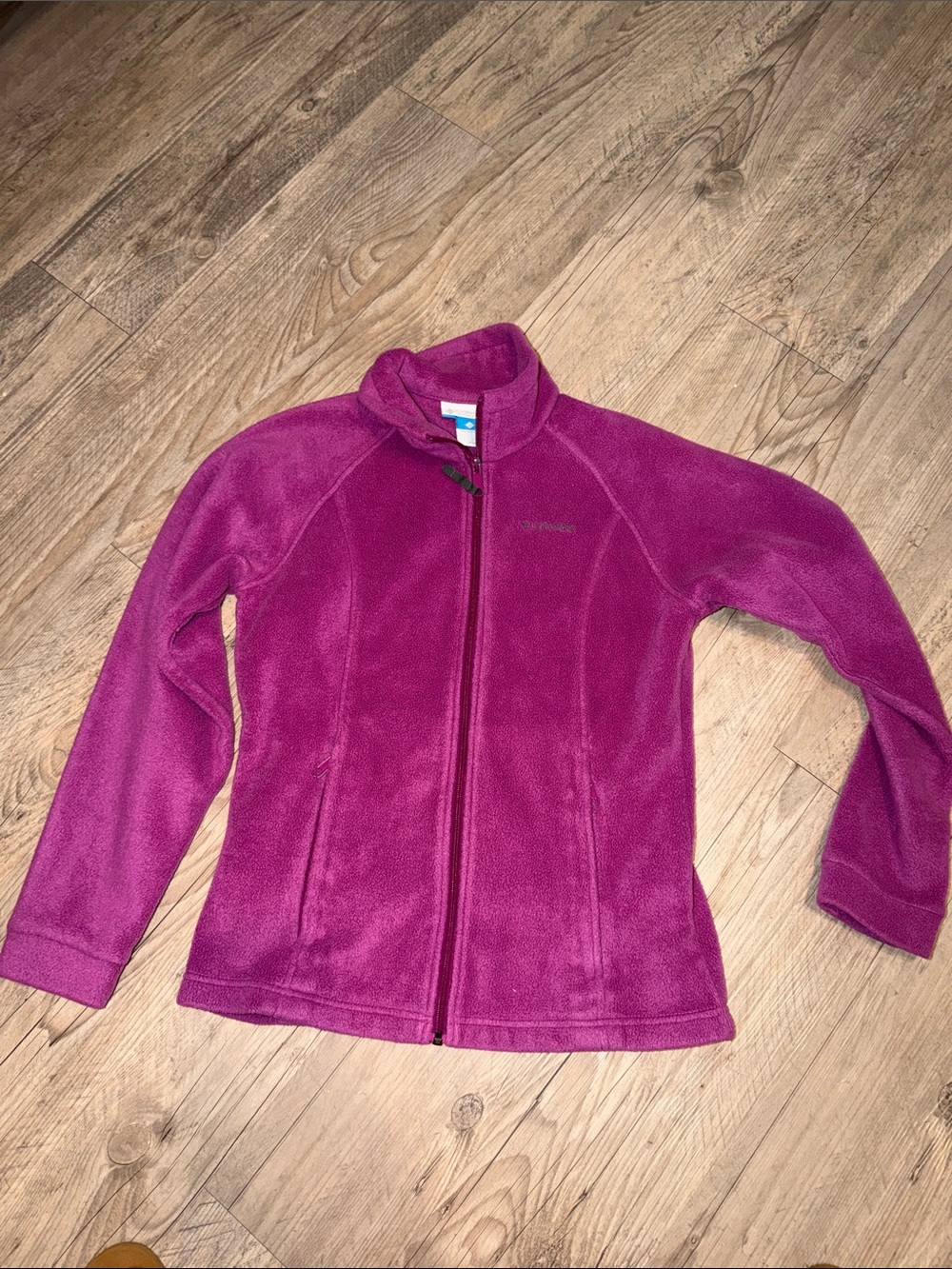 Columbia Girls' Magenta Full-Zip Fleece Jacket
